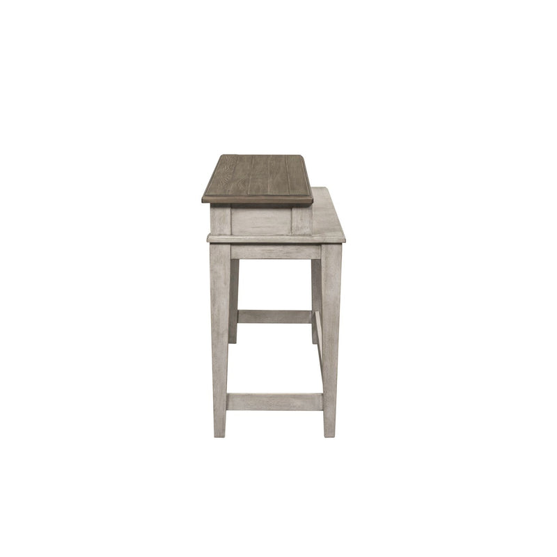 Heartland Console Bar Table in Antique White