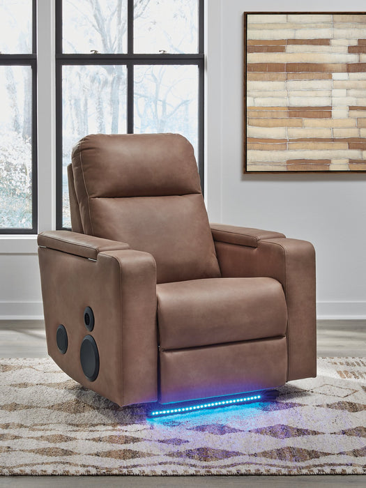 Lorrenton Power Glider Recliner with Audio System - Vicars Furniture (McAlester, OK)