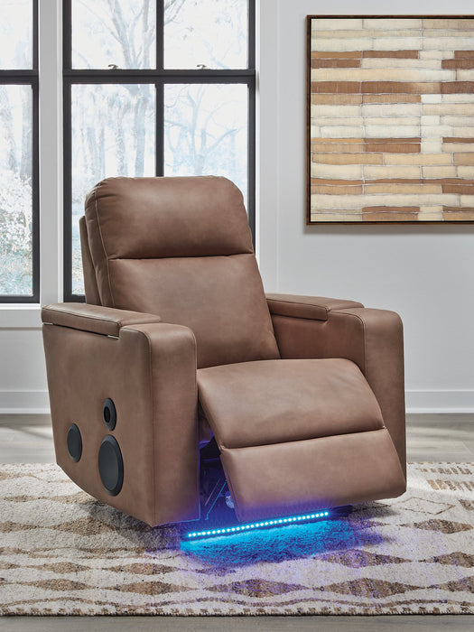 Lorrenton Power Glider Recliner with Audio System - Vicars Furniture (McAlester, OK)