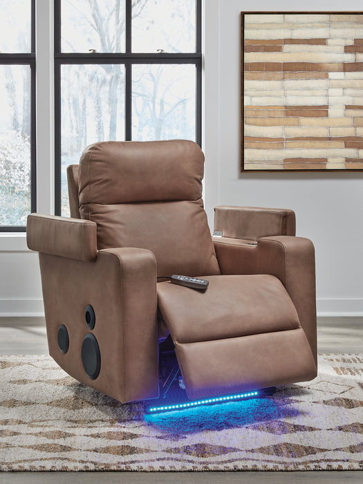 Lorrenton Power Glider Recliner with Audio System - Vicars Furniture (McAlester, OK)