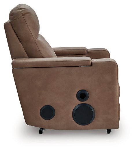 Lorrenton Power Glider Recliner with Audio System - Vicars Furniture (McAlester, OK)