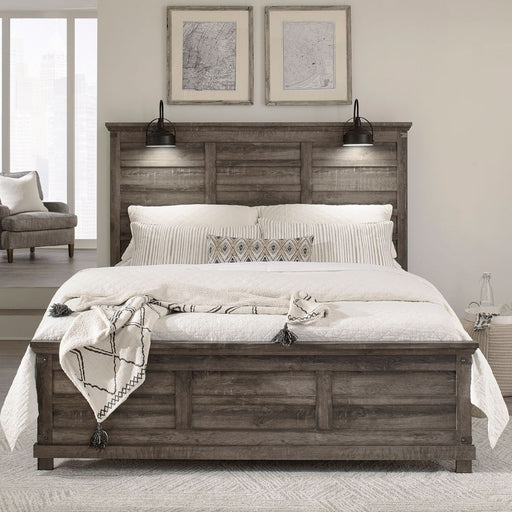 Liberty Furniture Lakeside Haven King Panel Bed in Brownstone image