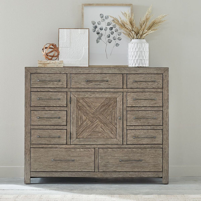 Liberty Furniture Skyview Lodge Chesser in Cobblestone