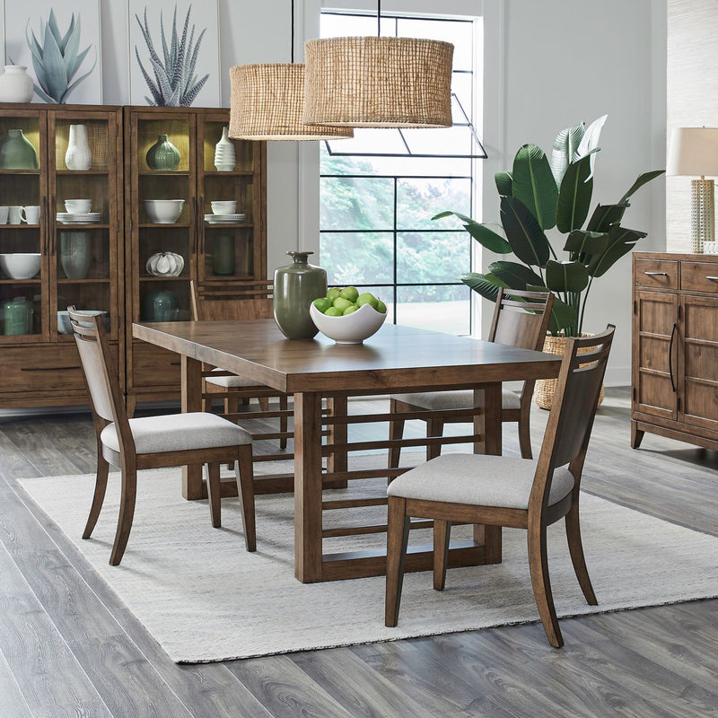 Shaker Lakes Opt 5 Piece Double Pedestal Table Set image