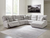 Acklen Place Power Reclining Sectional with Chaise - Vicars Furniture (McAlester, OK)
