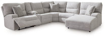 Acklen Place Power Reclining Sectional with Chaise - Vicars Furniture (McAlester, OK)