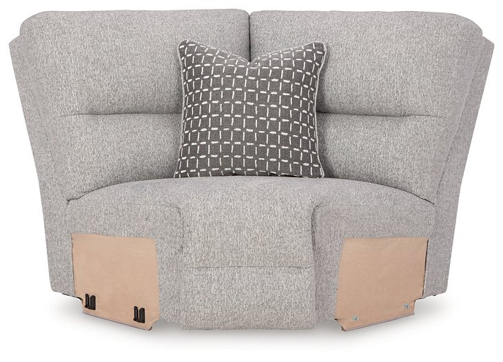 Acklen Place Power Reclining Sectional with Chaise - Vicars Furniture (McAlester, OK)
