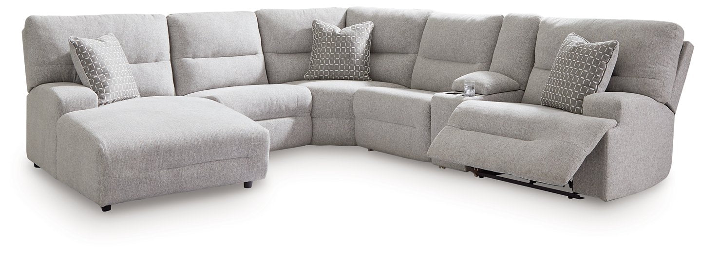Acklen Place Power Reclining Sectional with Chaise - Vicars Furniture (McAlester, OK)