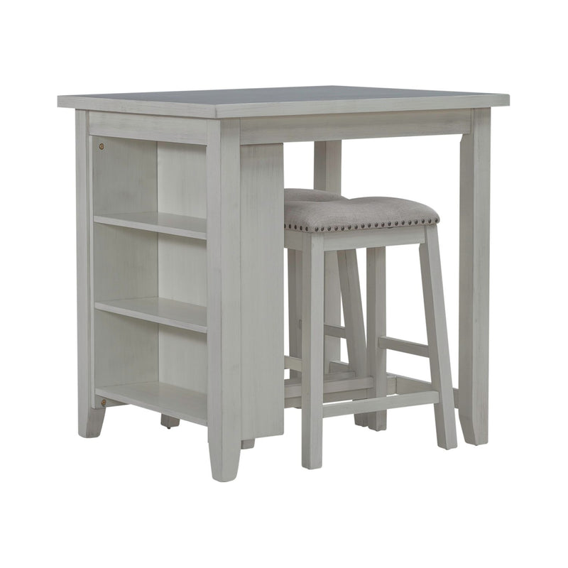 Brook Creek 3 Piece Counter Set - White