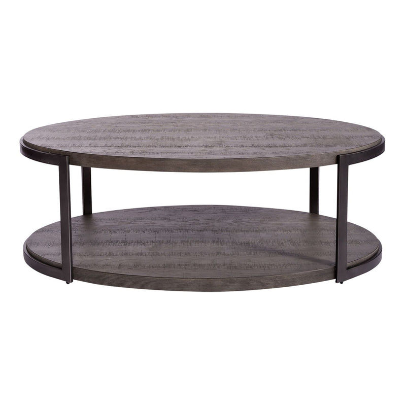 Modern View Oval Cocktail Table