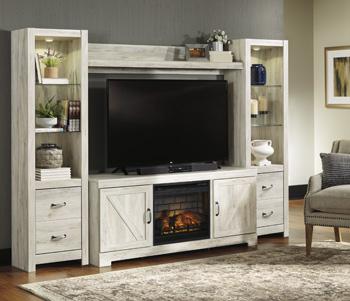 Bellaby 4-Piece Entertainment Center with Electric Fireplace