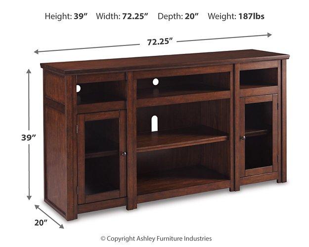 Harpan 72" TV Stand with Electric Fireplace