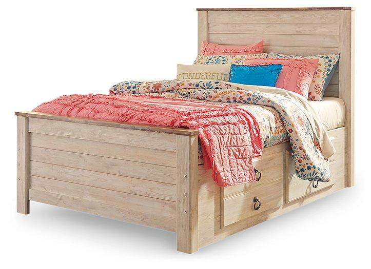 Willowton Bed with 2 Storage Drawers