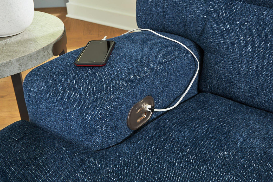 Acklen Place Power Reclining Sectional with Chaise - Vicars Furniture (McAlester, OK)