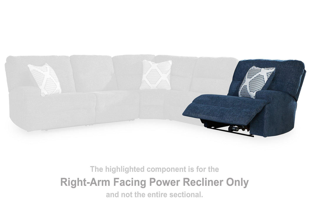 Acklen Place Power Reclining Sectional with Chaise - Vicars Furniture (McAlester, OK)