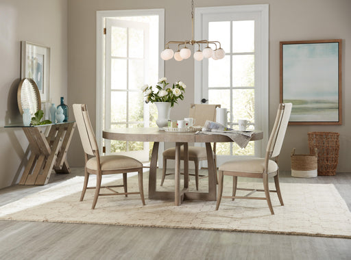 Affinity 48in Round Pedestal Dining Table w/1-18in Leaf image