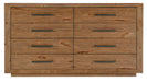 Big Sky Eight Drawer Dresser - Vicars Furniture (McAlester, OK)