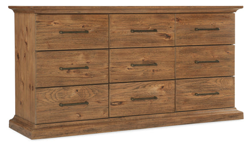 Big Sky Nine Drawer Dresser - Vicars Furniture (McAlester, OK)