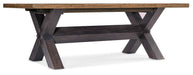 Big Sky Trestle Dining Table w/2-20in leaves - Vicars Furniture (McAlester, OK)
