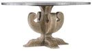 Boheme Ascension 60in Zinc Round Dining Table - Vicars Furniture (McAlester, OK)