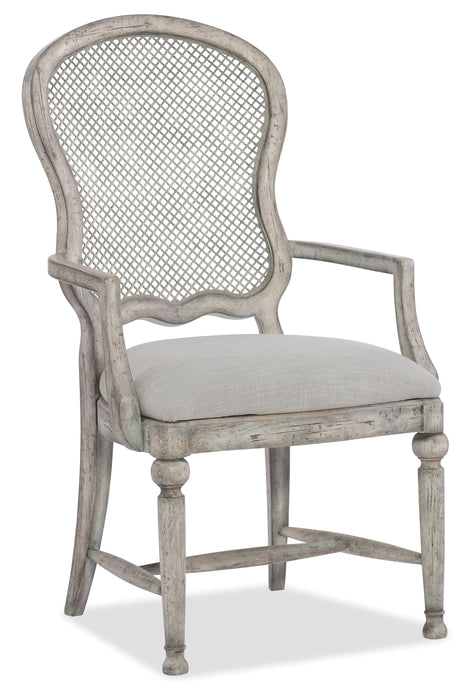 Boheme Gaston Metal Back Arm Chair - 2 per carton/price ea - Vicars Furniture (McAlester, OK)