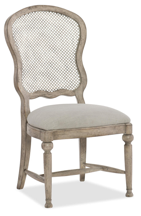 Boheme Gaston Metal Back Side Chair - 2 per carton/price ea - Vicars Furniture (McAlester, OK)