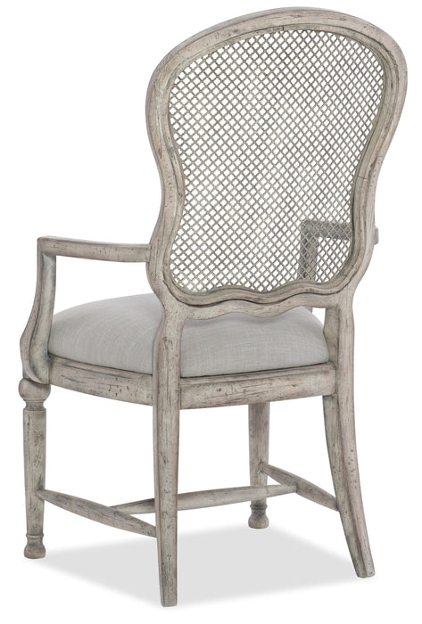 Boheme Gaston Metal Back Arm Chair - 2 per carton/price ea - Vicars Furniture (McAlester, OK)