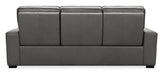 Braeburn Leather Sofa w/PWR Recline PWR Headrest - Vicars Furniture (McAlester, OK)