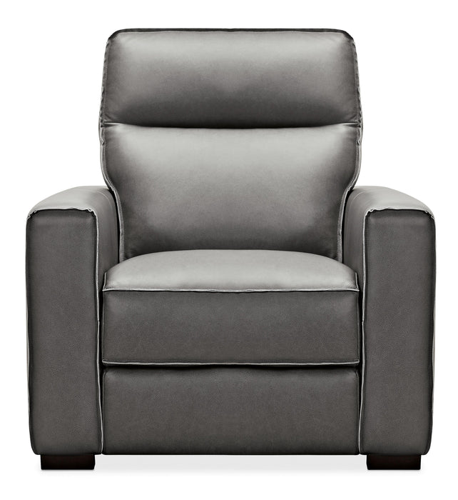 Braeburn Leather Recliner w/PWR Headrest - Vicars Furniture (McAlester, OK)