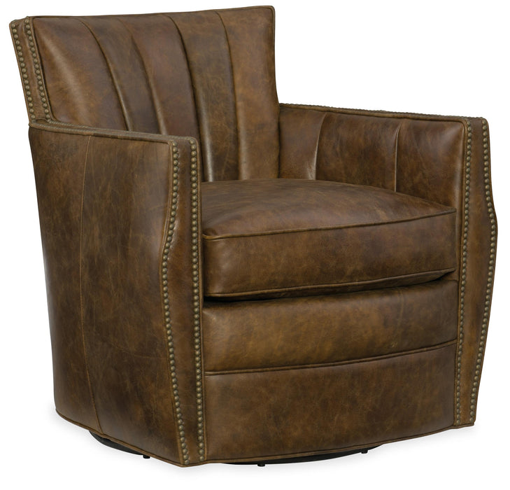 Carson Swivel Club Chair - CC492-SW-085 - Vicars Furniture (McAlester, OK)