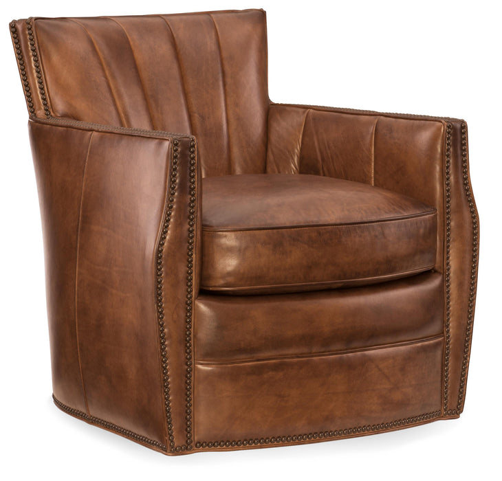 Carson Swivel Club Chair - CC492-SW-086 - Vicars Furniture (McAlester, OK)