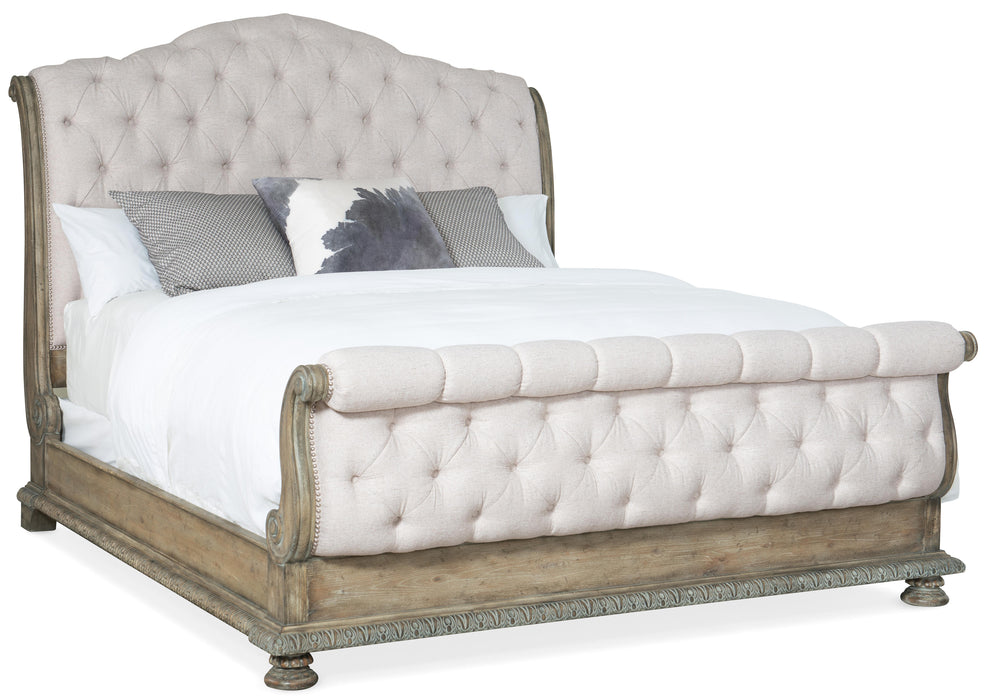 Castella King Tufted Bed - Vicars Furniture (McAlester, OK)