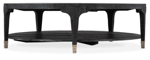 Chapman Shou Sugi Ban Round Cocktail Table - Vicars Furniture (McAlester, OK)