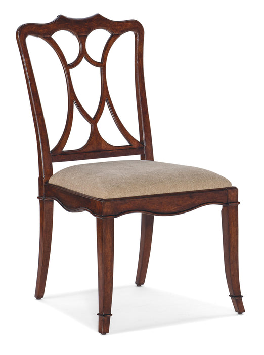 Charleston Upholstered Seat Side Chair-2 per carton/price ea - 6750-75310-85 - Vicars Furniture (McAlester, OK)