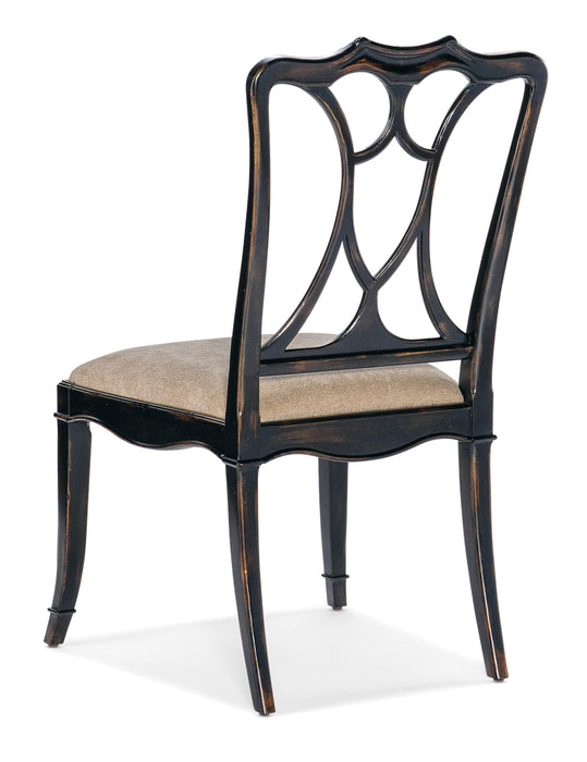 Charleston Upholstered Seat Side Chair-2 per carton/price ea - 6750-75310-97 - Vicars Furniture (McAlester, OK)