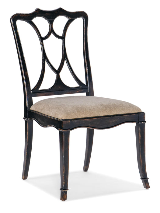 Charleston Upholstered Seat Side Chair-2 per carton/price ea - 6750-75310-97 - Vicars Furniture (McAlester, OK)