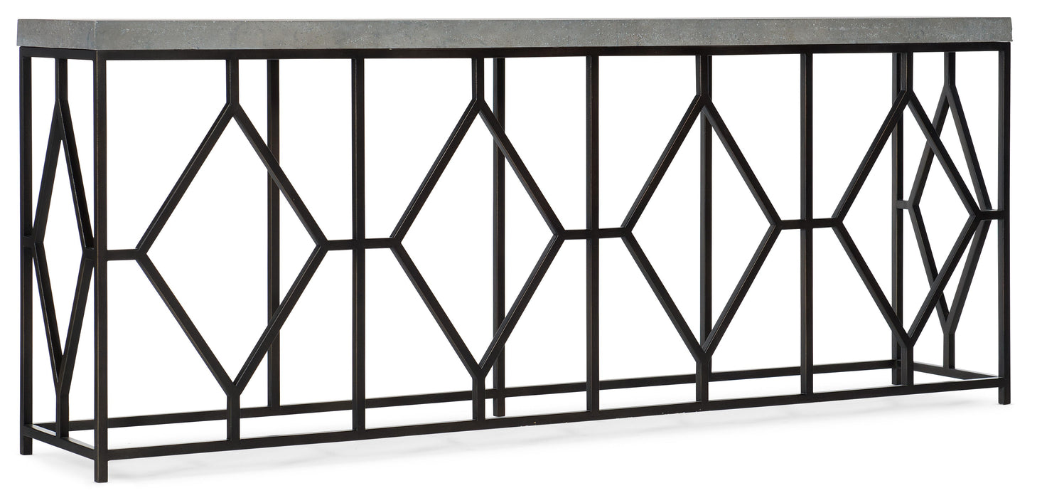 Ciao Bella Metal and Faux Concrete Console Table - Vicars Furniture (McAlester, OK)