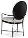 Ciao Bella Metal Arm Chair - 2 per carton/price ea - Vicars Furniture (McAlester, OK)