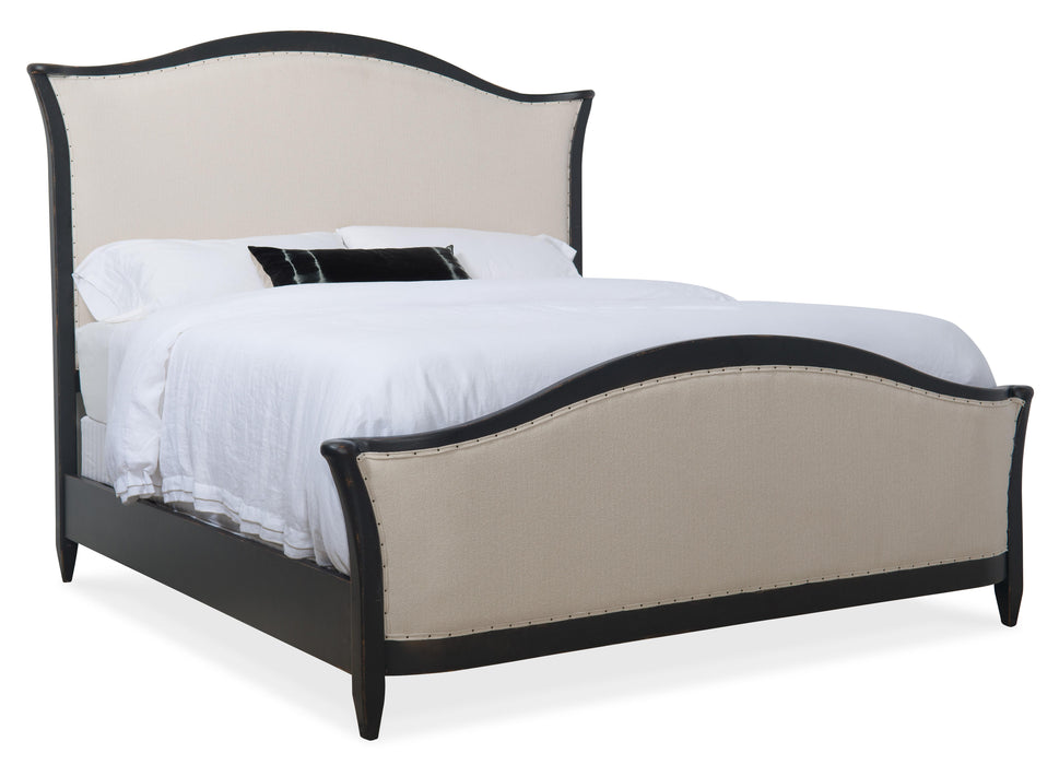 Ciao Bella Cal King Upholstered Bed- Black - Vicars Furniture (McAlester, OK)