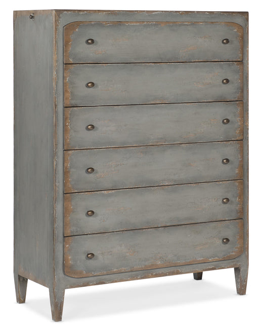 Ciao Bella Six-Drawer Chest- Speckled Gray - Vicars Furniture (McAlester, OK)