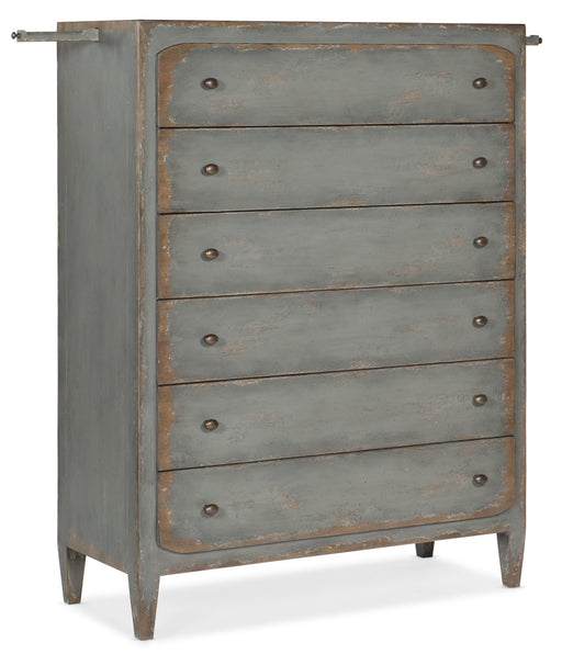 Ciao Bella Six-Drawer Chest- Speckled Gray - Vicars Furniture (McAlester, OK)