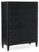 Ciao Bella Six-Drawer Chest- Black - Vicars Furniture (McAlester, OK)