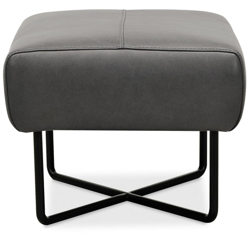 Efron Ottoman w/ Black Metal Base - Vicars Furniture (McAlester, OK)