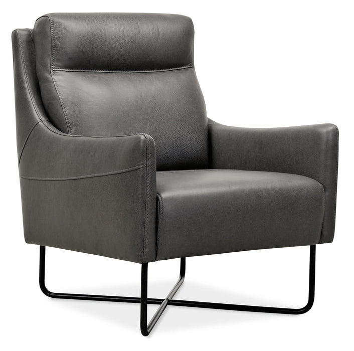 Efron Club Chair w/ Black Metal Base image