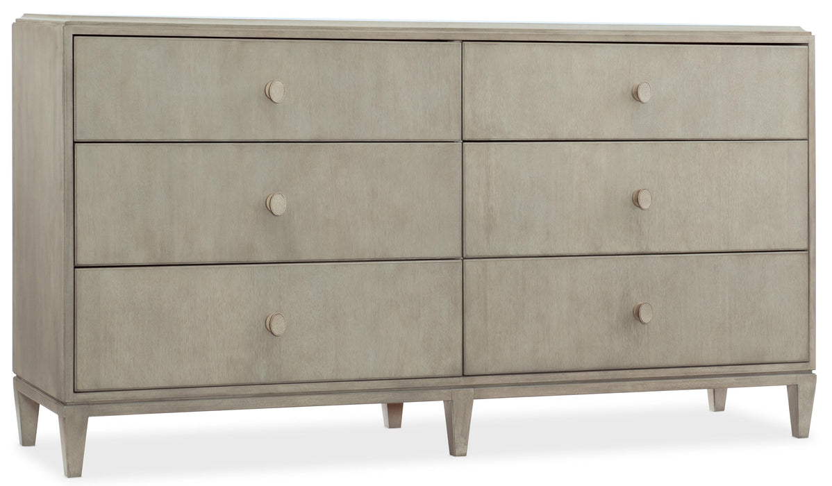 Elixir Six-Drawer Dresser - Vicars Furniture (McAlester, OK)