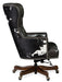 Katherine Executive Swivel Tilt Chair w/ Black & White HOH - Vicars Furniture (McAlester, OK)