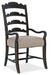 La Grange Twin Sisters Ladderback Arm Chair - 2 per carton/price ea - Vicars Furniture (McAlester, OK)