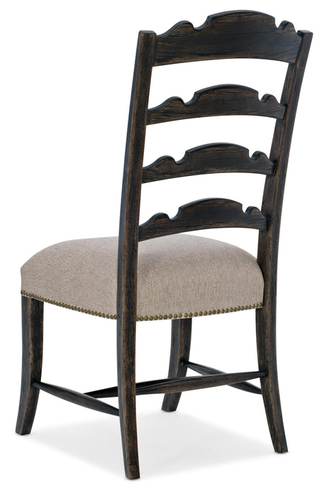 La Grange Twin Sisters Ladderback Side Chair - 2 per carton/price ea - Vicars Furniture (McAlester, OK)