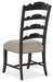 La Grange Twin Sisters Ladderback Side Chair - 2 per carton/price ea - Vicars Furniture (McAlester, OK)