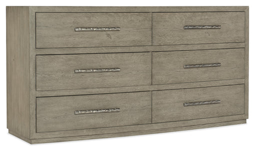 Linville Falls Chimney Gap Six Drawer Dresser - Vicars Furniture (McAlester, OK)